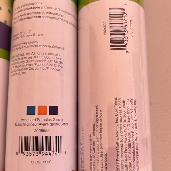 Cricut Natalie Malan pattered iron on vinyl Martha Stewart strong bond lot - Picture 7 of 7